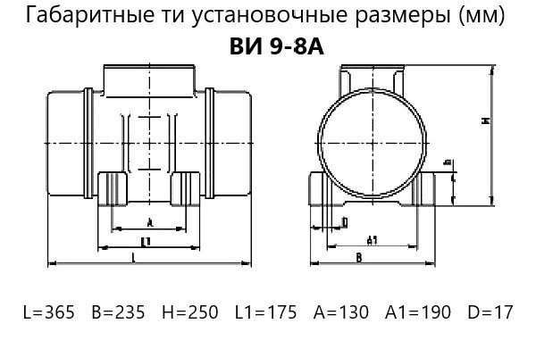 Вибратор площадочный ВИ-9-8 А (42В)