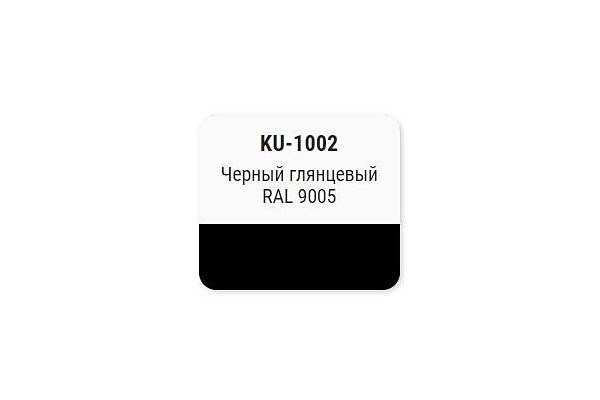 Аэрозольная алкидная краска Kudo KU-1002, чёрная, глянцевая (520 мл)